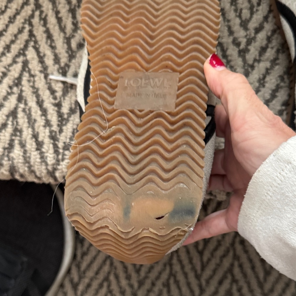 Loewe Women's Black, White, and Tan Sneakers - Picture 10 of 10